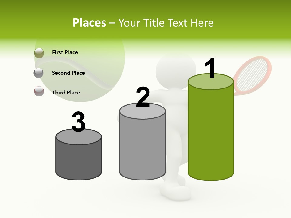 Abstract Success Athlete PowerPoint Template