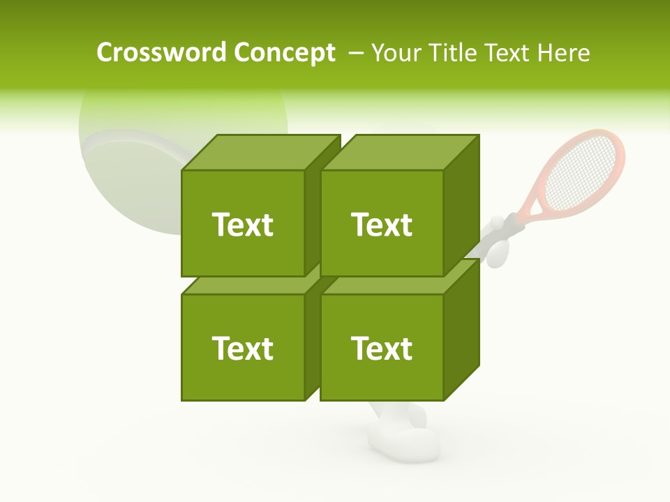 Abstract Success Athlete PowerPoint Template