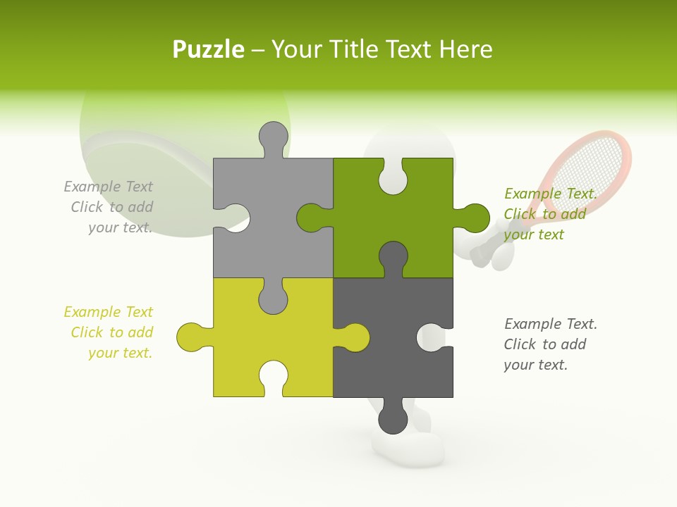 Abstract Success Athlete PowerPoint Template