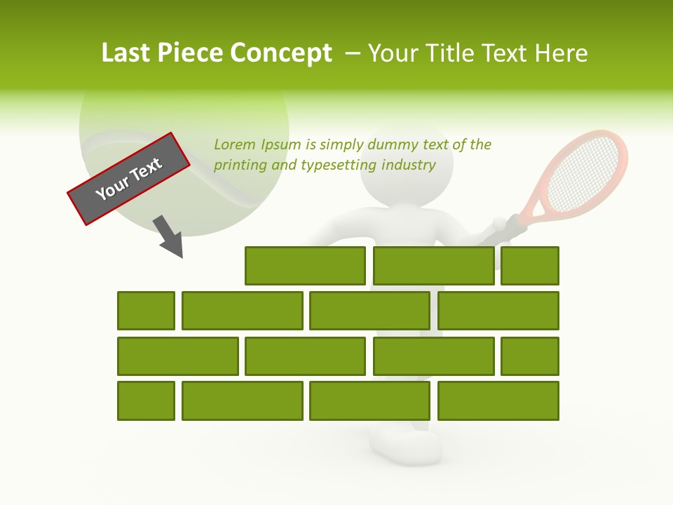 Abstract Success Athlete PowerPoint Template