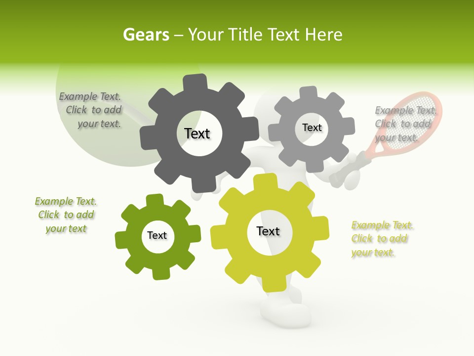 Abstract Success Athlete PowerPoint Template