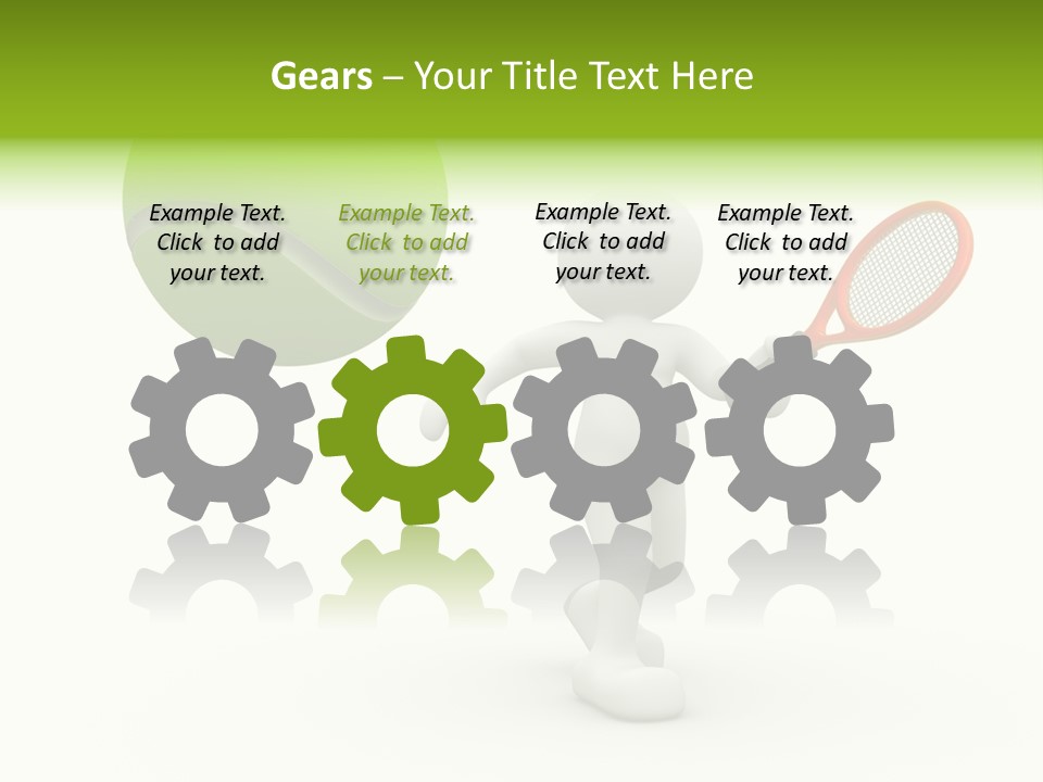 Abstract Success Athlete PowerPoint Template