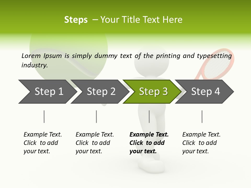 Abstract Success Athlete PowerPoint Template
