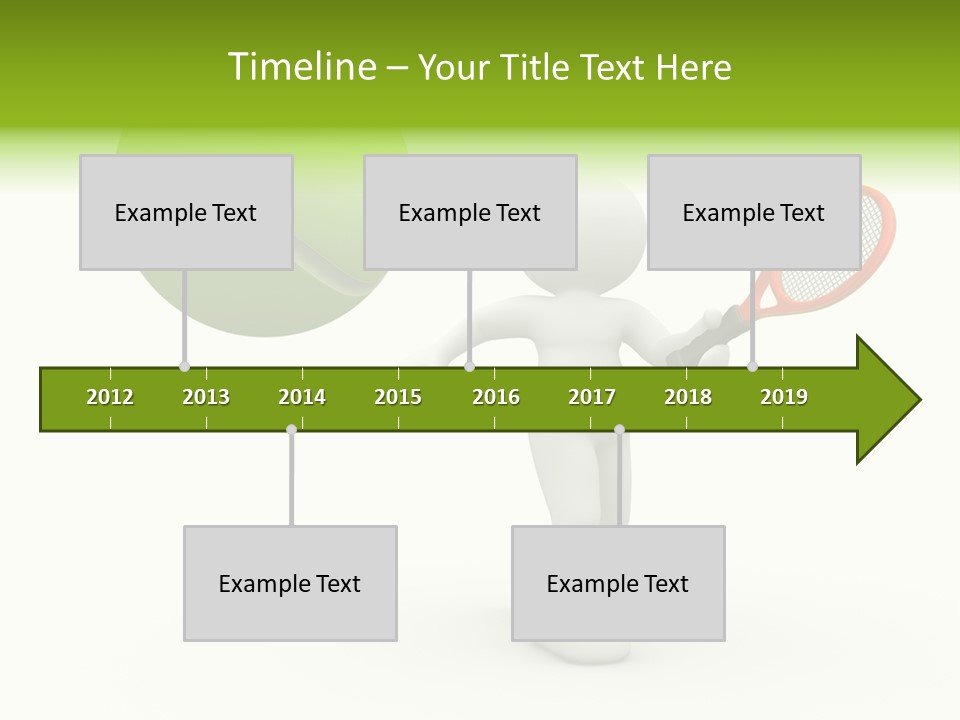 Abstract Success Athlete PowerPoint Template
