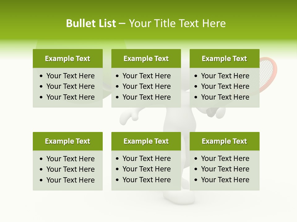 Abstract Success Athlete PowerPoint Template