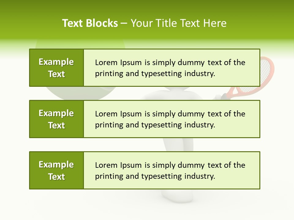 Abstract Success Athlete PowerPoint Template