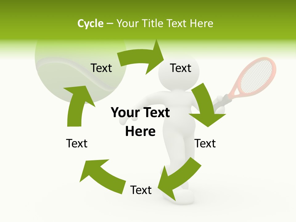 Abstract Success Athlete PowerPoint Template