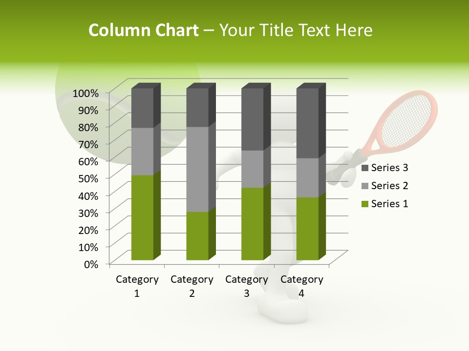 Abstract Success Athlete PowerPoint Template