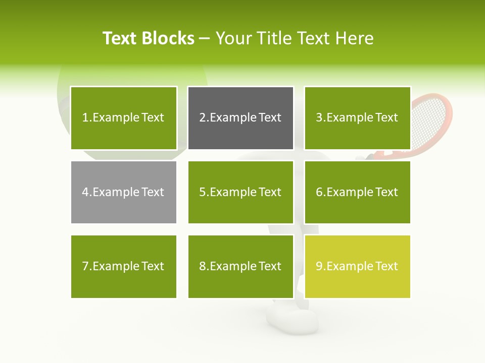 Abstract Success Athlete PowerPoint Template