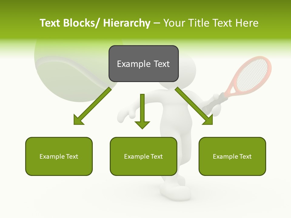 Abstract Success Athlete PowerPoint Template