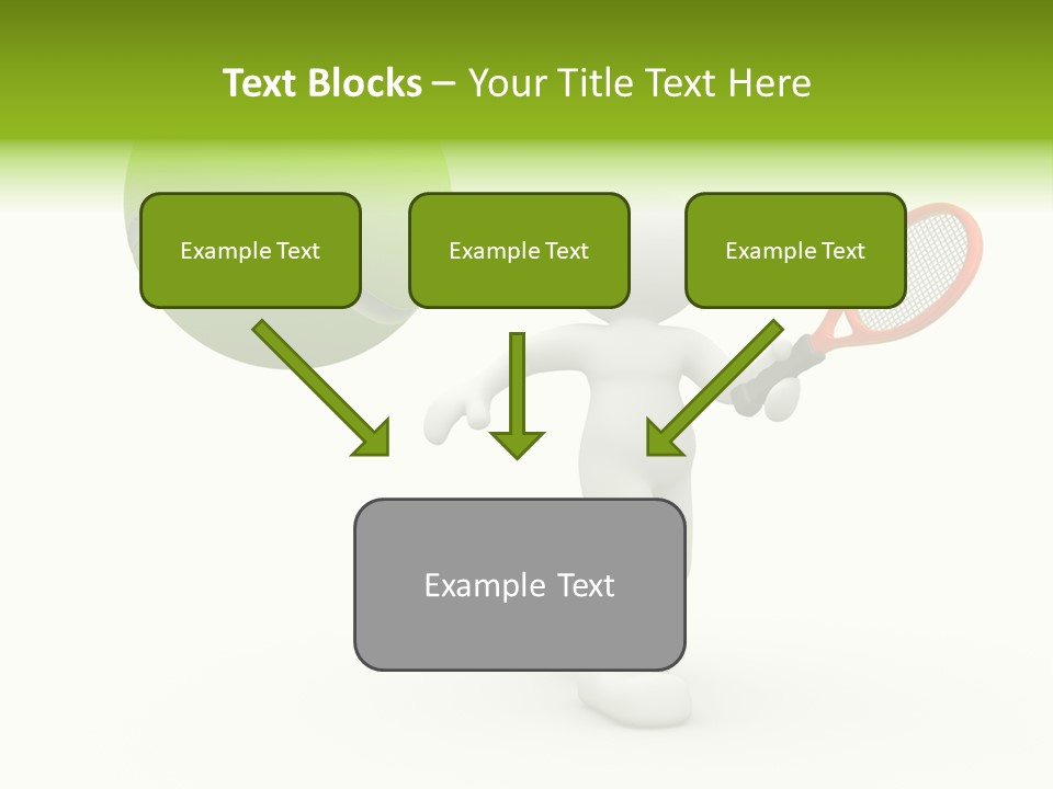 Abstract Success Athlete PowerPoint Template