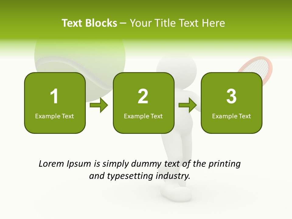 Abstract Success Athlete PowerPoint Template