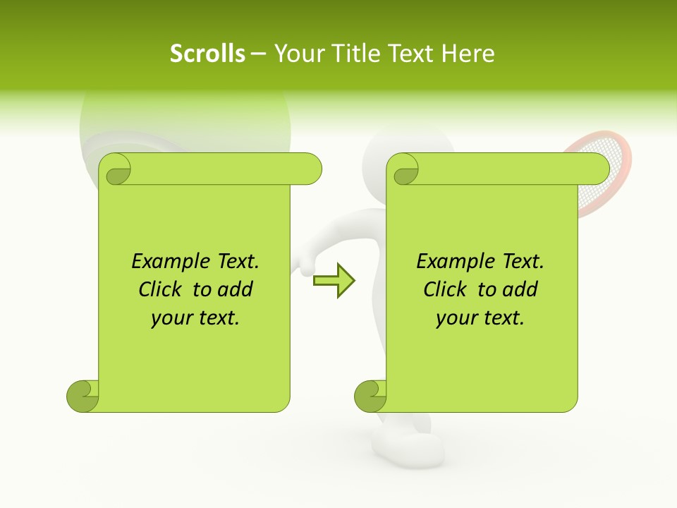 Abstract Success Athlete PowerPoint Template