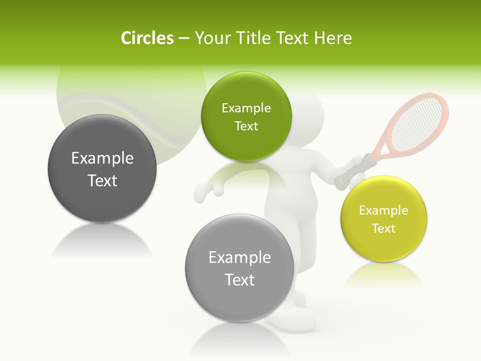 Abstract Success Athlete PowerPoint Template