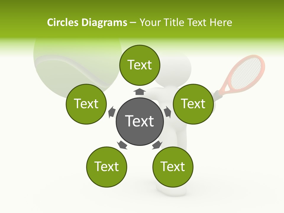 Abstract Success Athlete PowerPoint Template