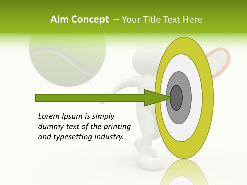 Abstract Success Athlete PowerPoint Template