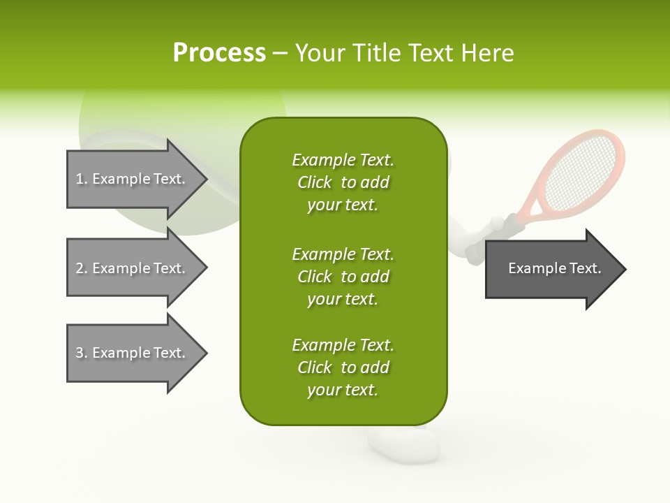 Abstract Success Athlete PowerPoint Template