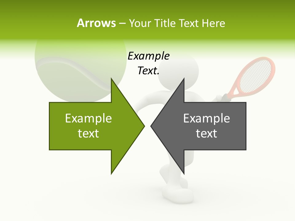 Abstract Success Athlete PowerPoint Template