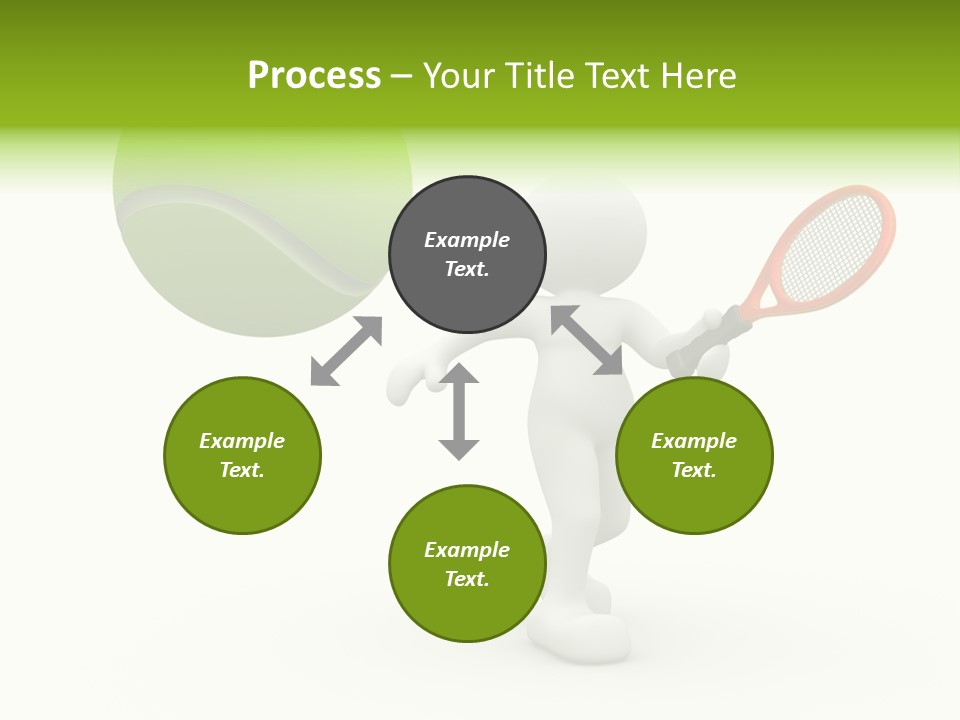 Abstract Success Athlete PowerPoint Template