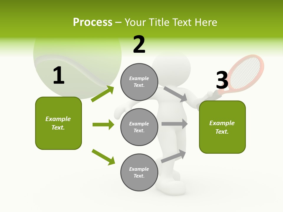 Abstract Success Athlete PowerPoint Template