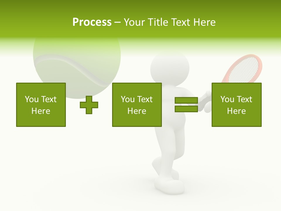 Abstract Success Athlete PowerPoint Template