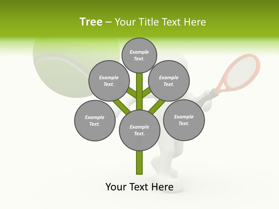 Abstract Success Athlete PowerPoint Template