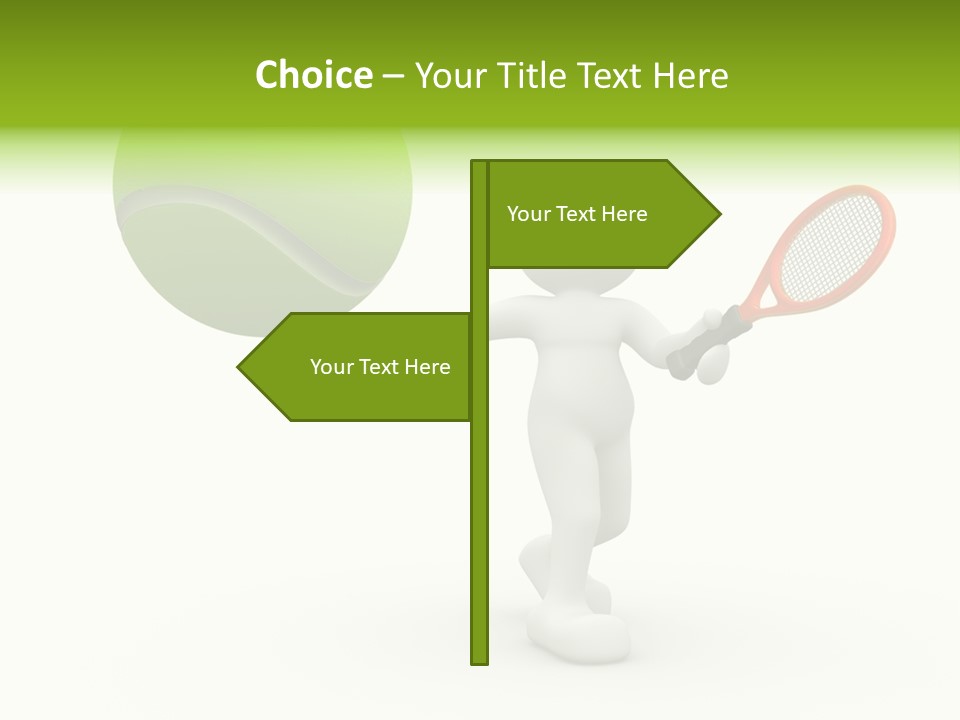 Abstract Success Athlete PowerPoint Template