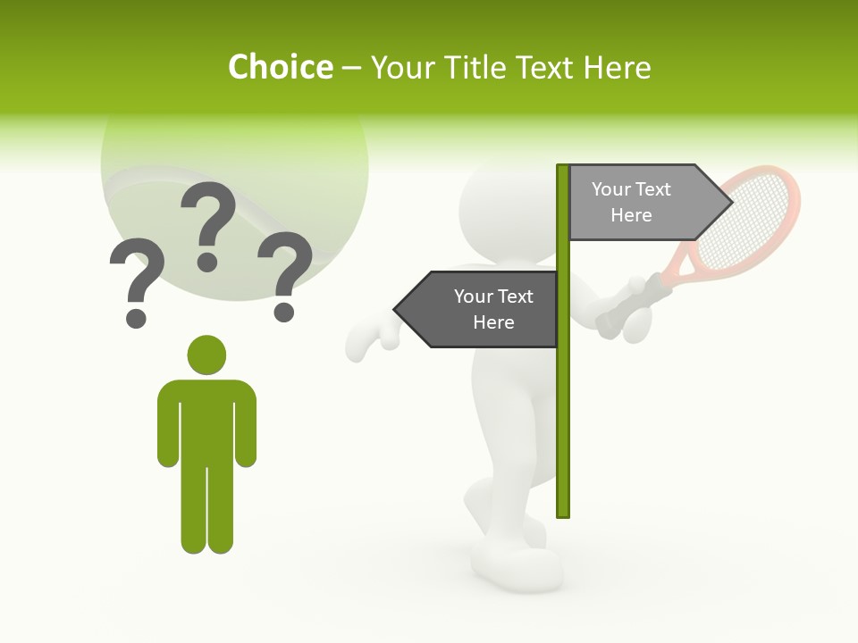 Abstract Success Athlete PowerPoint Template