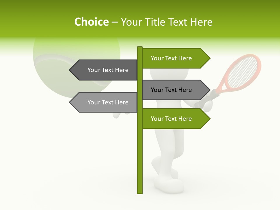Abstract Success Athlete PowerPoint Template