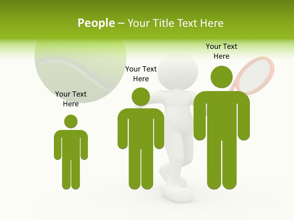 Abstract Success Athlete PowerPoint Template