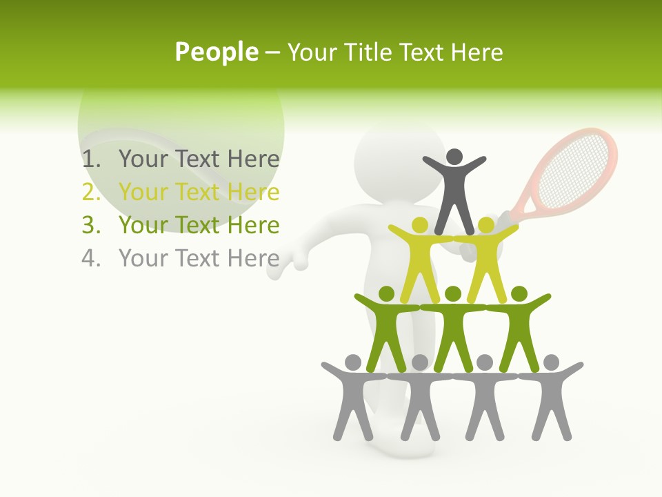 Abstract Success Athlete PowerPoint Template