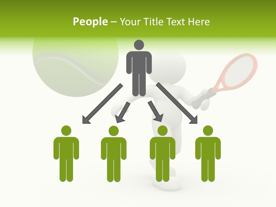 Abstract Success Athlete PowerPoint Template