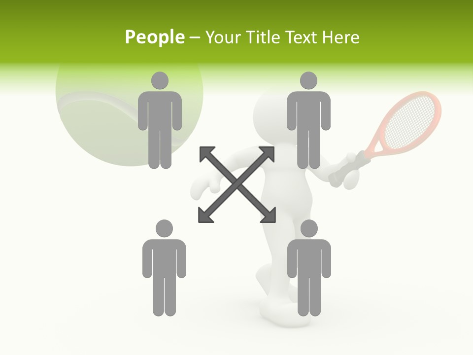 Abstract Success Athlete PowerPoint Template