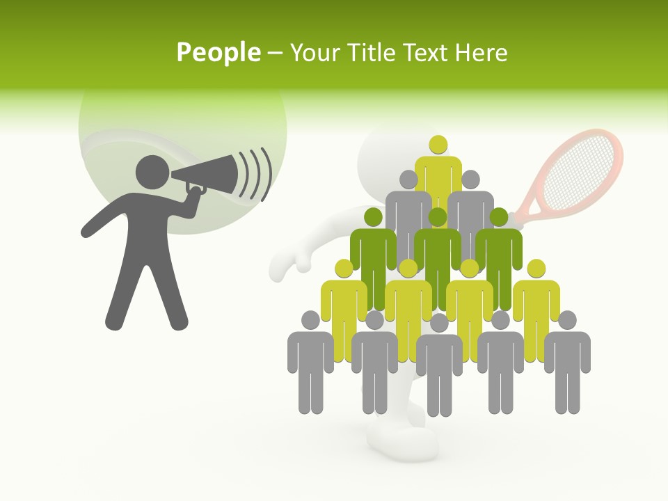 Abstract Success Athlete PowerPoint Template