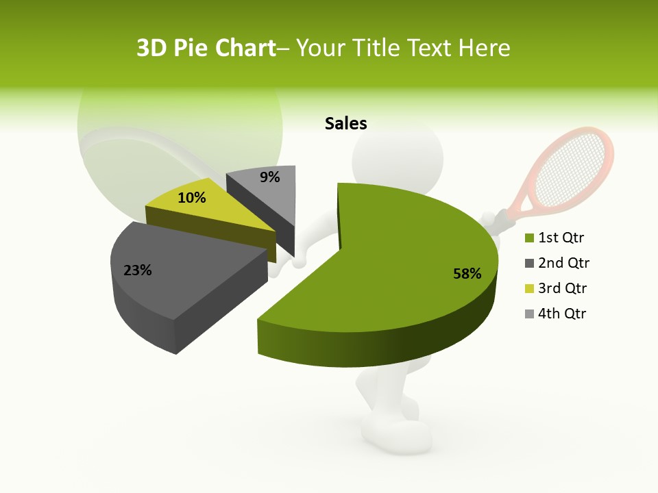 Abstract Success Athlete PowerPoint Template