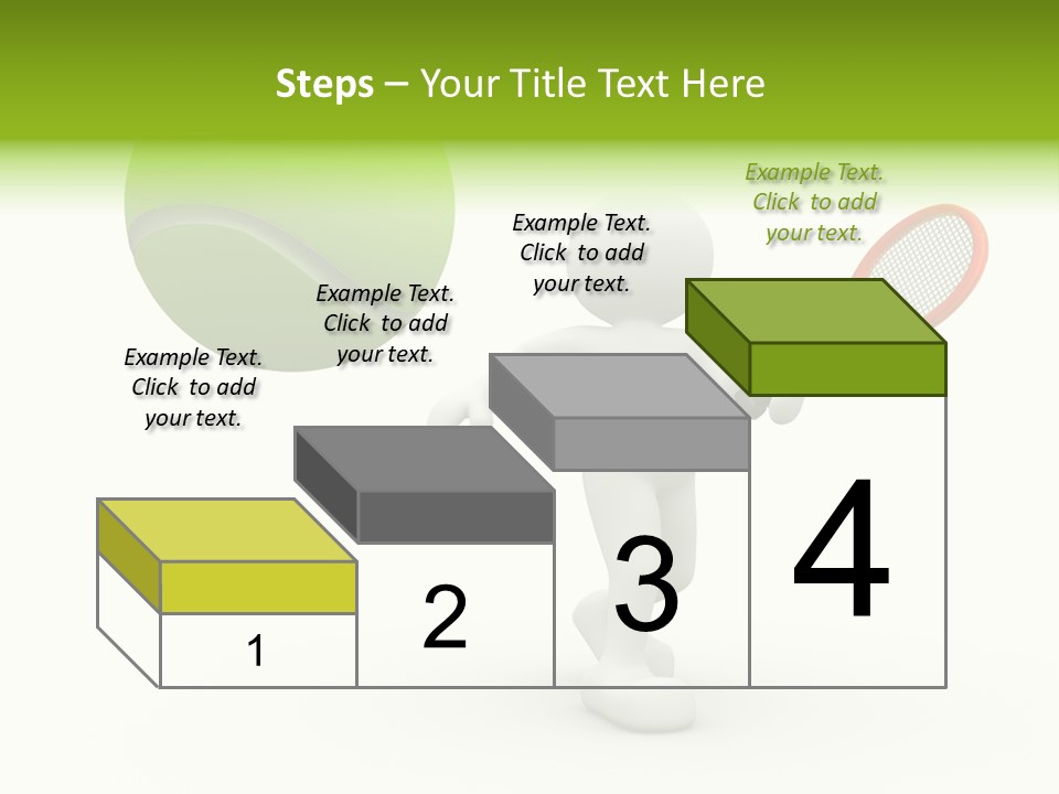 Abstract Success Athlete PowerPoint Template