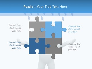 Rainy Storm Men PowerPoint Template