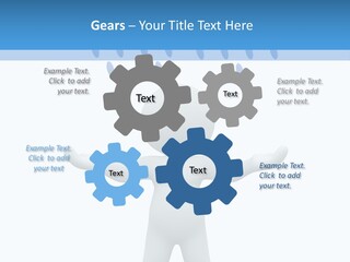 Rainy Storm Men PowerPoint Template