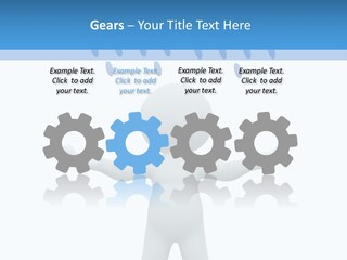 Rainy Storm Men PowerPoint Template