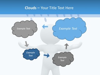 Rainy Storm Men PowerPoint Template