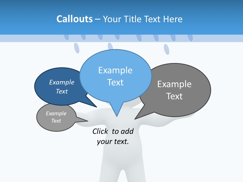 Rainy Storm Men PowerPoint Template