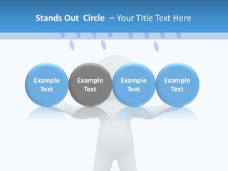 Rainy Storm Men PowerPoint Template