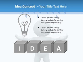 Rainy Storm Men PowerPoint Template