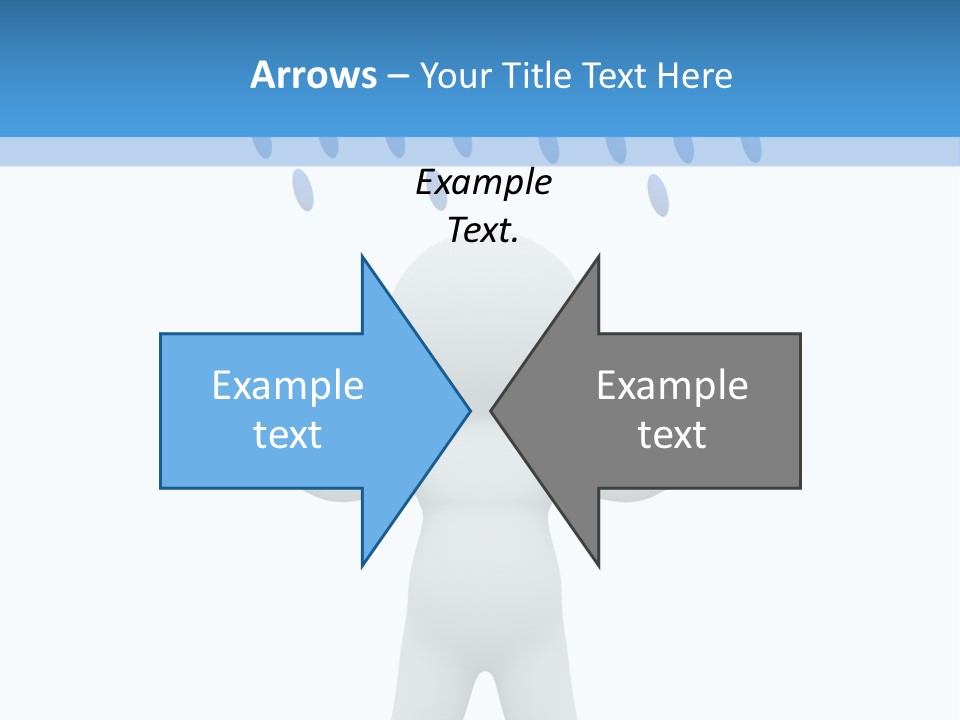 Rainy Storm Men PowerPoint Template
