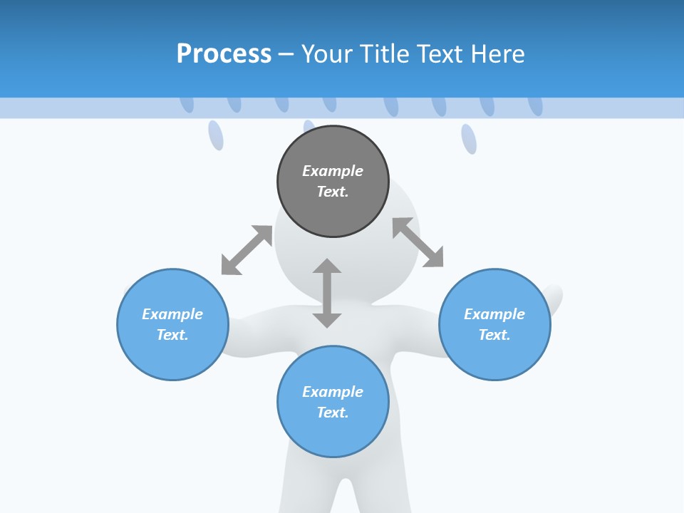 Rainy Storm Men PowerPoint Template