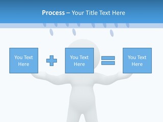 Rainy Storm Men PowerPoint Template