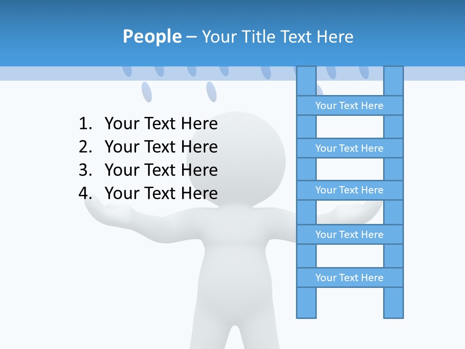 Rainy Storm Men PowerPoint Template