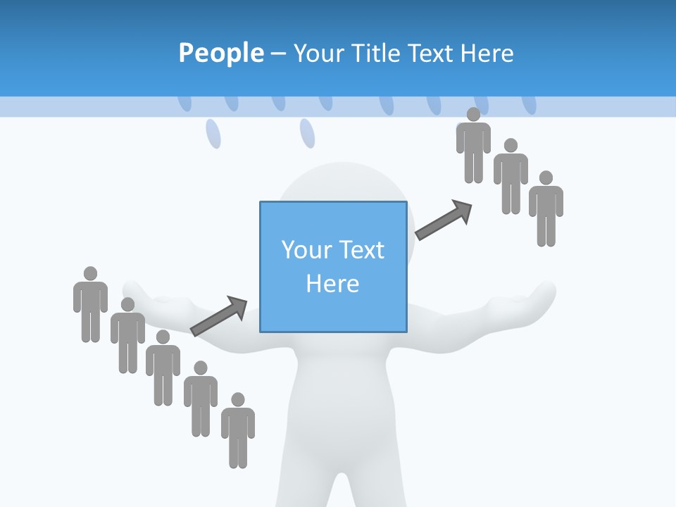 Rainy Storm Men PowerPoint Template