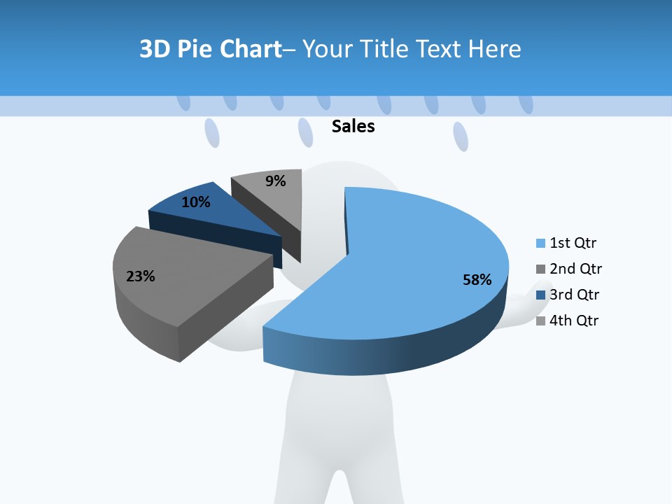 Rainy Storm Men PowerPoint Template