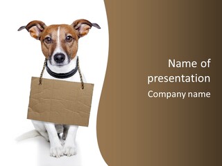 Brown Background Animal PowerPoint Template